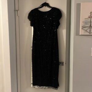 Adriana Papell  mother’s bride navy wore for five hours. Size 14W NO ALTERATION